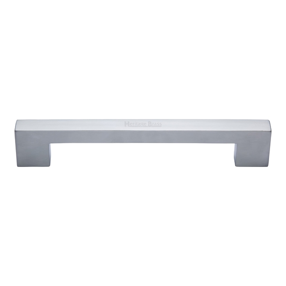 C0337 160-SC • 160 x 180 x 30mm • Satin Chrome • Heritage Brass Metro Cabinet Pull Handle